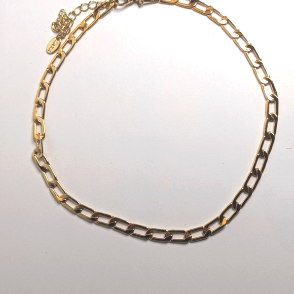 Zara Gold-Tone Paperclip Chain‎ Necklace - Picture 5 of 7